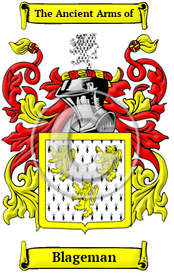 Blageman Family Crest/Coat of Arms