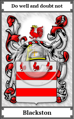 Blackston Family Crest Download (JPG)  Book Plated - 150 DPI