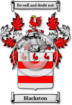 Blackston Family Crest Download (jpg) Legacy Series - 150 DPI