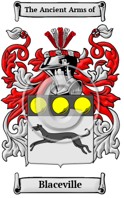 Blaceville Family Crest/Coat of Arms
