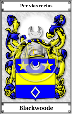 Blackwoode Family Crest Download (JPG)  Book Plated - 150 DPI