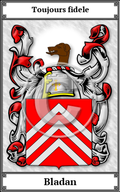 Bladan Family Crest Download (JPG)  Book Plated - 150 DPI