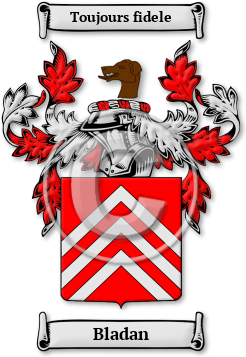 Bladan Family Crest Download (jpg) Legacy Series - 150 DPI