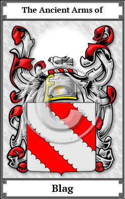 Blag Family Crest Download (JPG)  Book Plated - 150 DPI