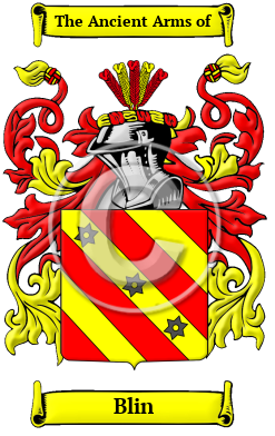 Blin Family Crest/Coat of Arms