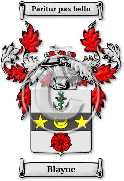 Blayne Family Crest Download (jpg) Legacy Series - 150 DPI