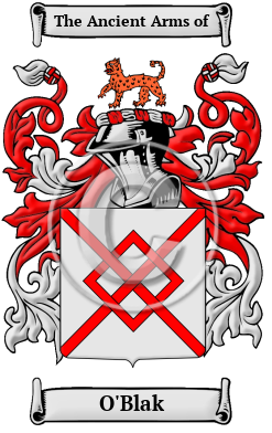 O'Blak Family Crest/Coat of Arms