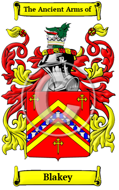 Blakey Family Crest/Coat of Arms