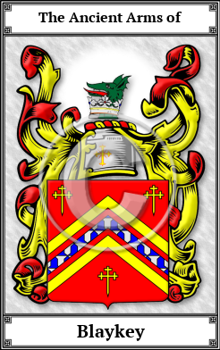 Blaykey Family Crest Download (JPG)  Book Plated - 150 DPI