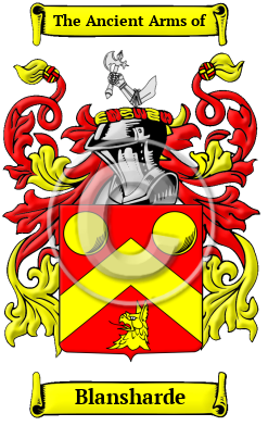 Blansharde Family Crest/Coat of Arms