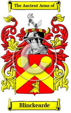 Blinckearde Family Crest/Coat of Arms