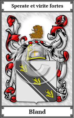Bland Family Crest Download (JPG)  Book Plated - 150 DPI