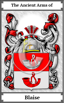 Blaise Family Crest Download (JPG) Book Plated - 600 DPI
