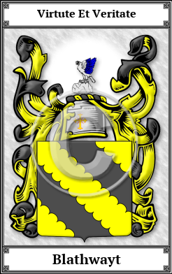 Blathwayt Family Crest Download (JPG) Book Plated - 600 DPI