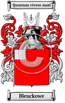 Blenckowe Family Crest/Coat of Arms