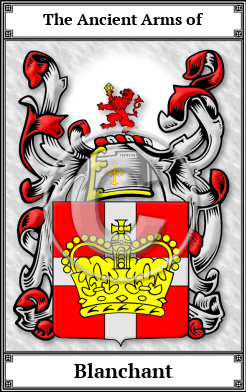 Blanchant Family Crest Download (JPG)  Book Plated - 150 DPI