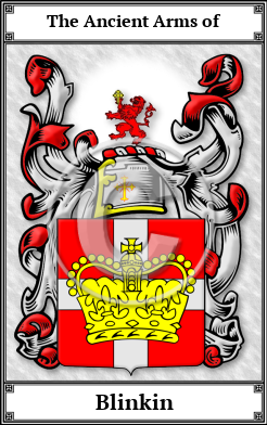 Blinkin Family Crest Download (JPG)  Book Plated - 150 DPI