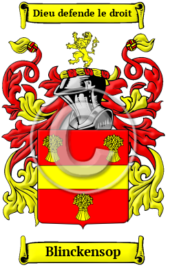 Blinckensop Family Crest/Coat of Arms