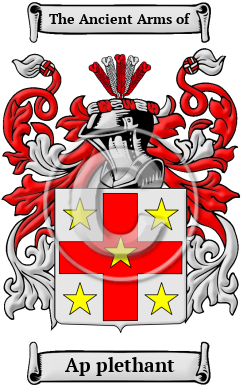 Ap plethant Family Crest/Coat of Arms