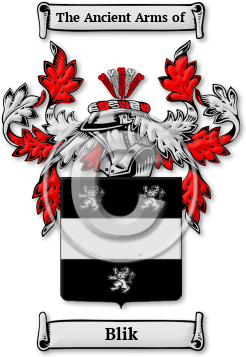 Blik Family Crest Download (jpg) Legacy Series - 150 DPI