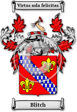 Blitch Family Crest Download (jpg) Legacy Series - 150 DPI