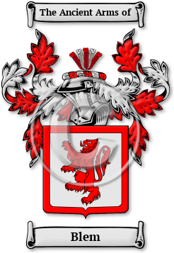 Blem Family Crest Download (jpg) Legacy Series - 150 DPI