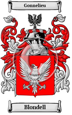 Blondell Family Crest/Coat of Arms