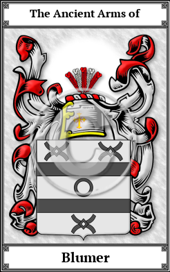 Blumer Family Crest Download (JPG) Book Plated - 600 DPI