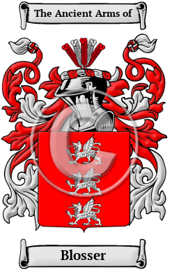Blosser Family Crest/Coat of Arms