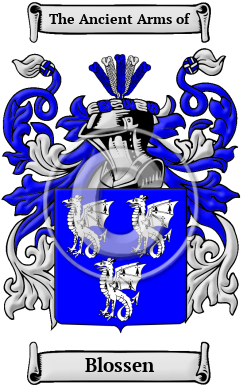 Blossen Family Crest/Coat of Arms