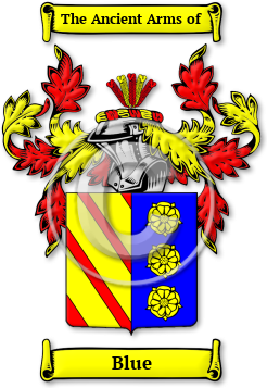 Blue Family Crest Download (jpg) Legacy Series - 150 DPI
