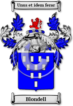 Blondell Family Crest Download (JPG) Legacy Series - 600 DPI