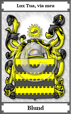 Blund Family Crest Download (JPG) Book Plated - 600 DPI