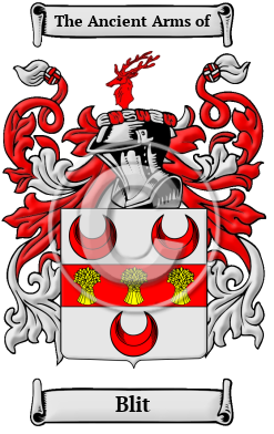 Blit Family Crest/Coat of Arms