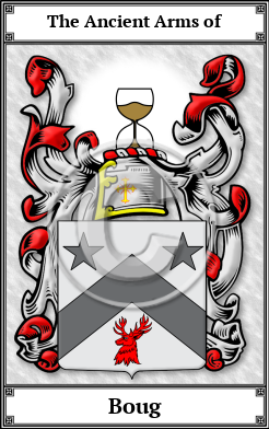 Boug Family Crest Download (JPG) Book Plated - 600 DPI