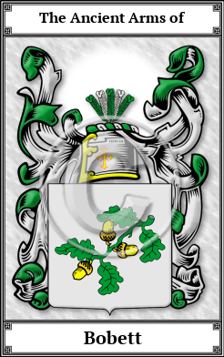 Bobett Family Crest Download (JPG)  Book Plated - 150 DPI