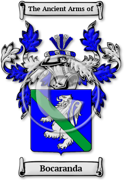 Bocaranda Family Crest Download (jpg) Legacy Series - 150 DPI