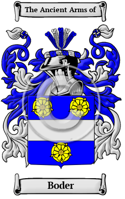 Boder Family Crest/Coat of Arms