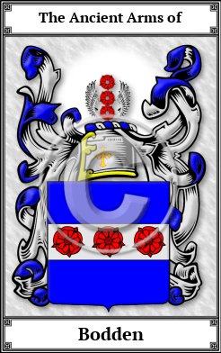 Bodden Family Crest Download (JPG) Book Plated - 600 DPI