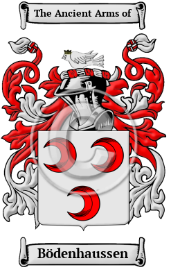 Bödenhaussen Family Crest/Coat of Arms