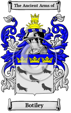 Botiley Family Crest/Coat of Arms