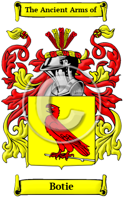 Botie Family Crest/Coat of Arms