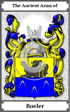 Boeler Family Crest Download (JPG)  Book Plated - 150 DPI