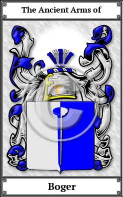 Boger Family Crest Download (JPG)  Book Plated - 150 DPI
