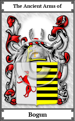 Bogun Family Crest Download (JPG) Book Plated - 600 DPI