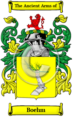 Boehm Family Crest/Coat of Arms