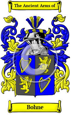 Bohne Family Crest/Coat of Arms