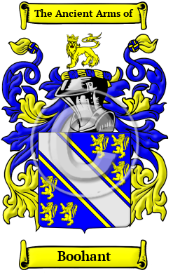 Boohant Family Crest/Coat of Arms