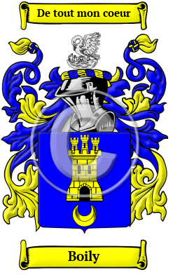 Boily Family Crest/Coat of Arms