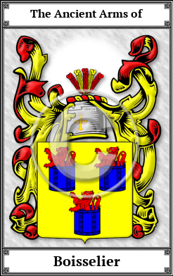 Boisselier Family Crest Download (JPG)  Book Plated - 150 DPI